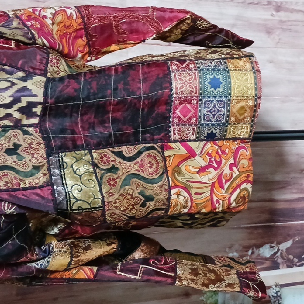 Chico's Size 0 Fall Patchwork Jacket, Stunning! L… - image 4